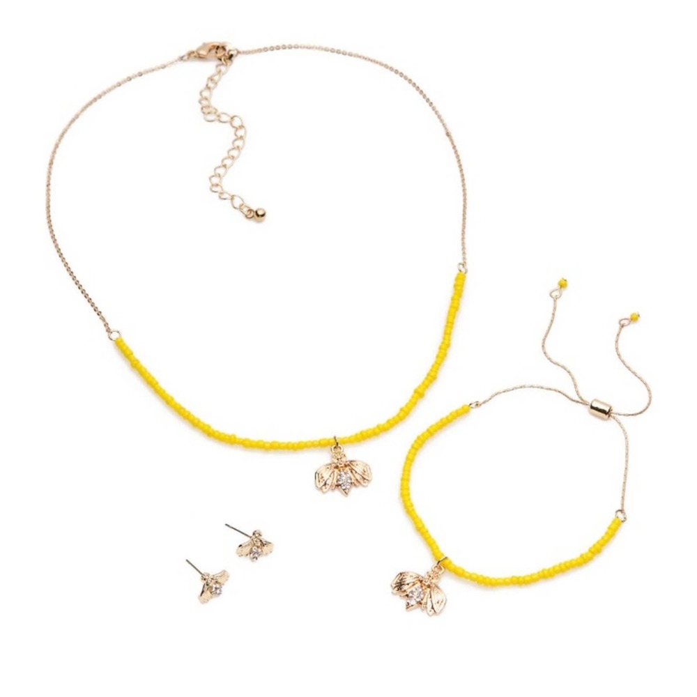 🛑SOLD🛑 Crown & Ivy Bumble Bee Jewelry Set